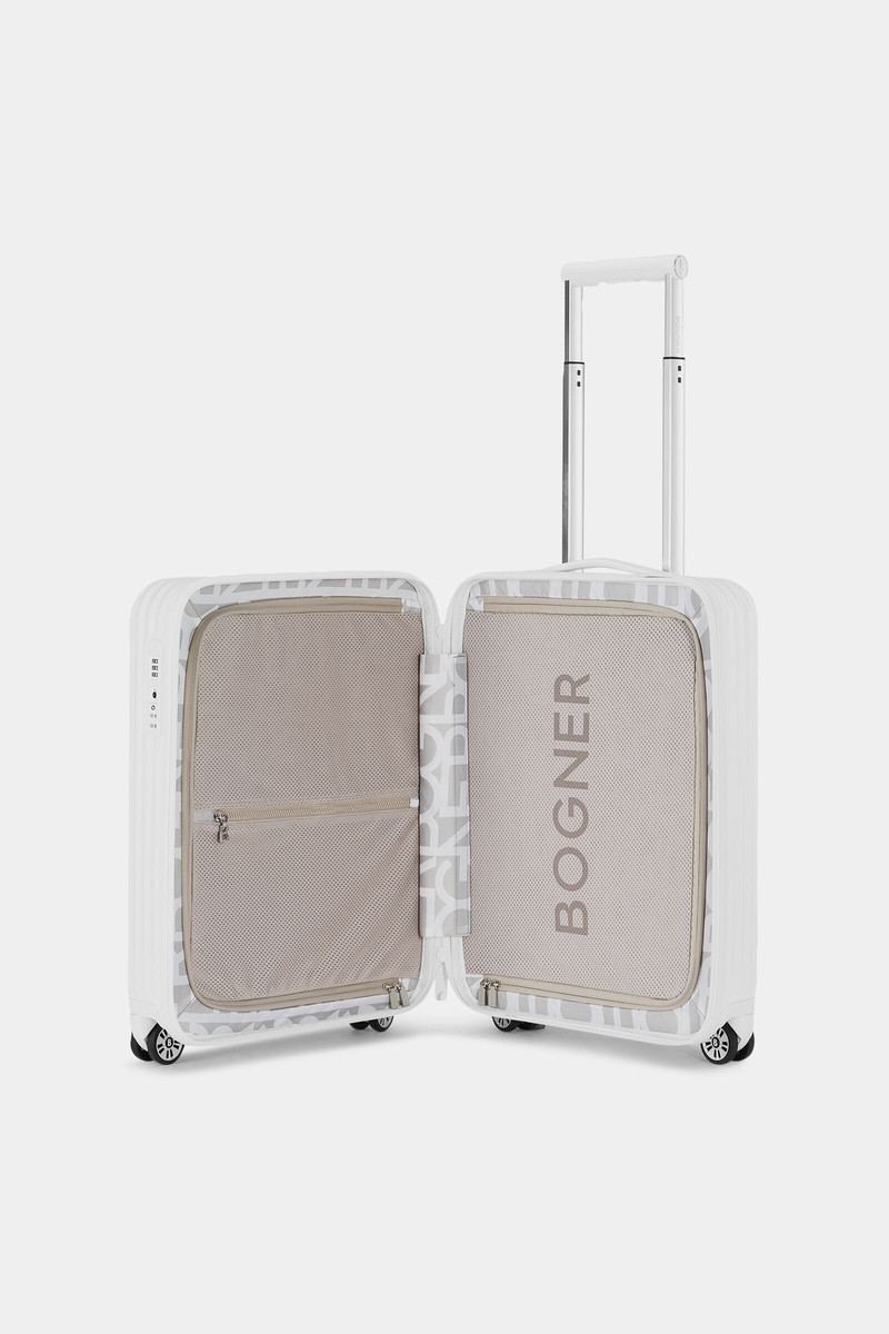 Piz small hard shell suitcase in White 5