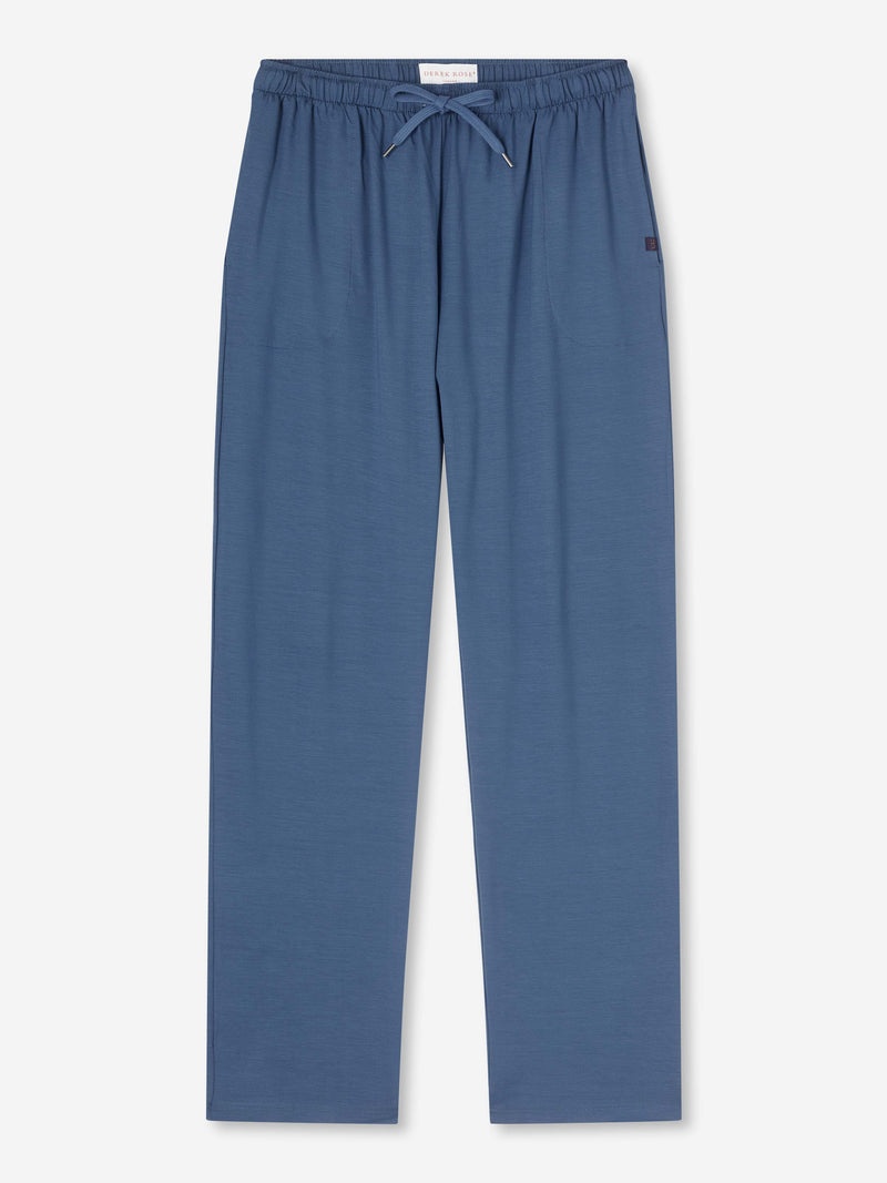 Men's Lounge Trousers Basel Micro Modal Stretch Storm Blue - 1