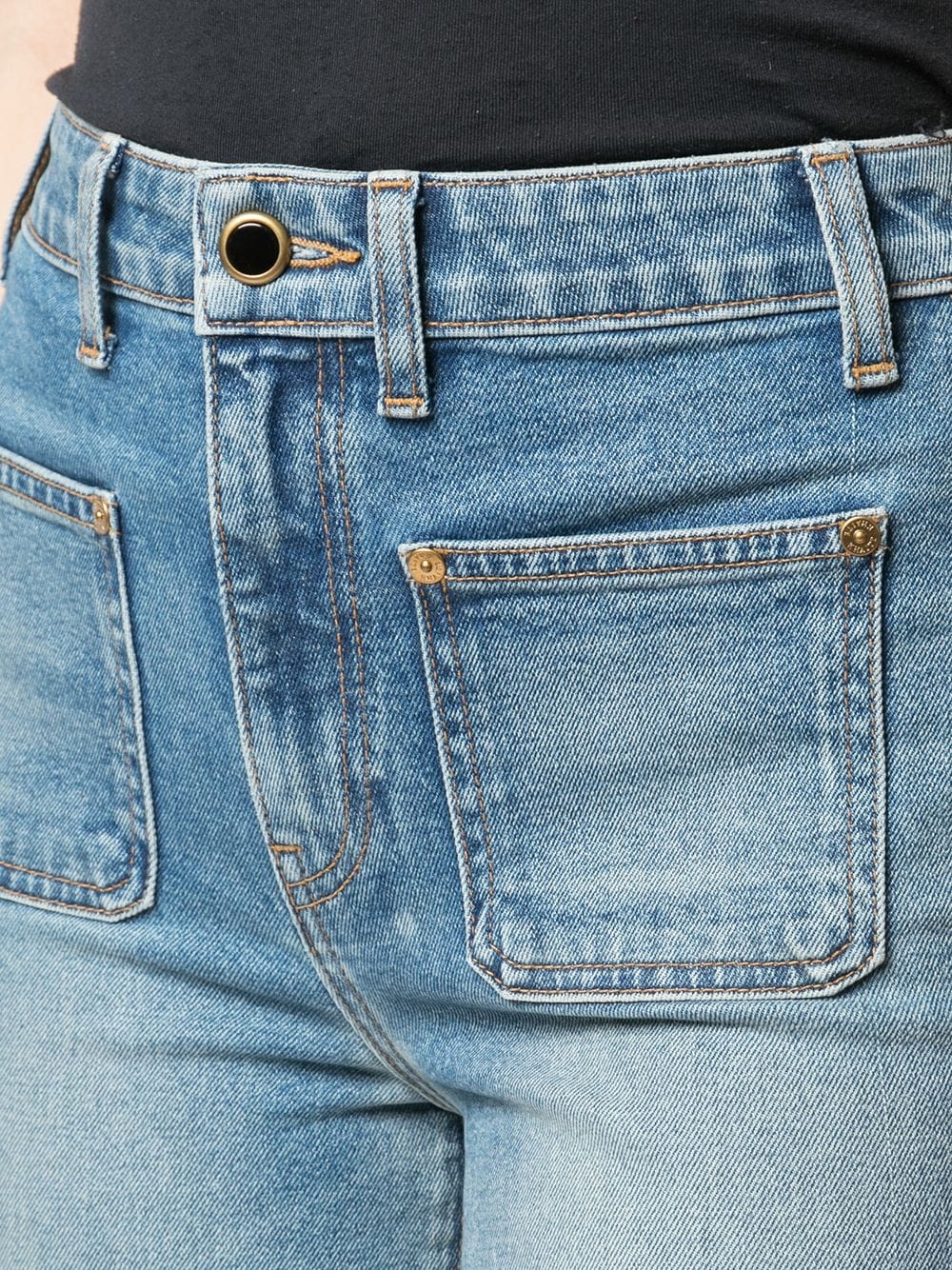 patch pockets jeans - 5