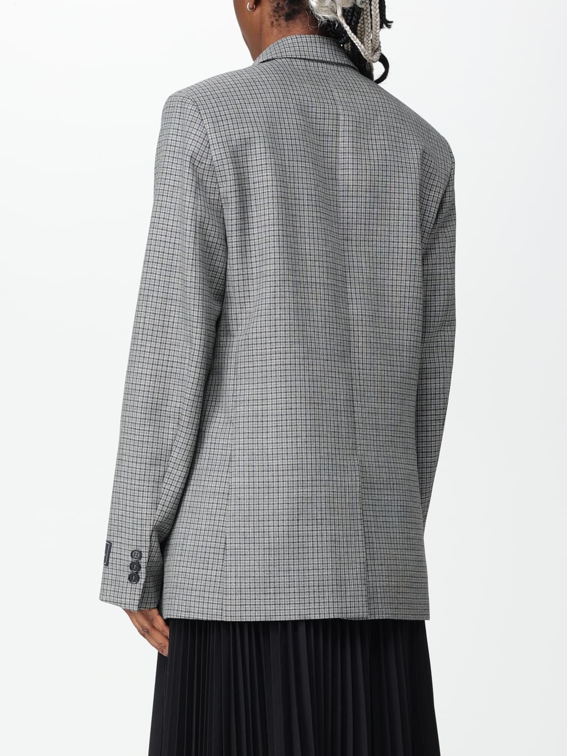 MSGM blazer in wool with check pattern - 2