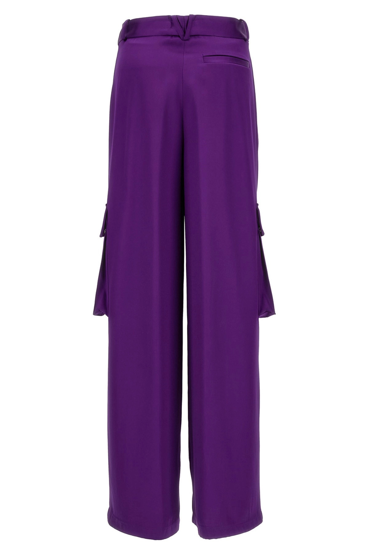 Satin cargo pants - 3
