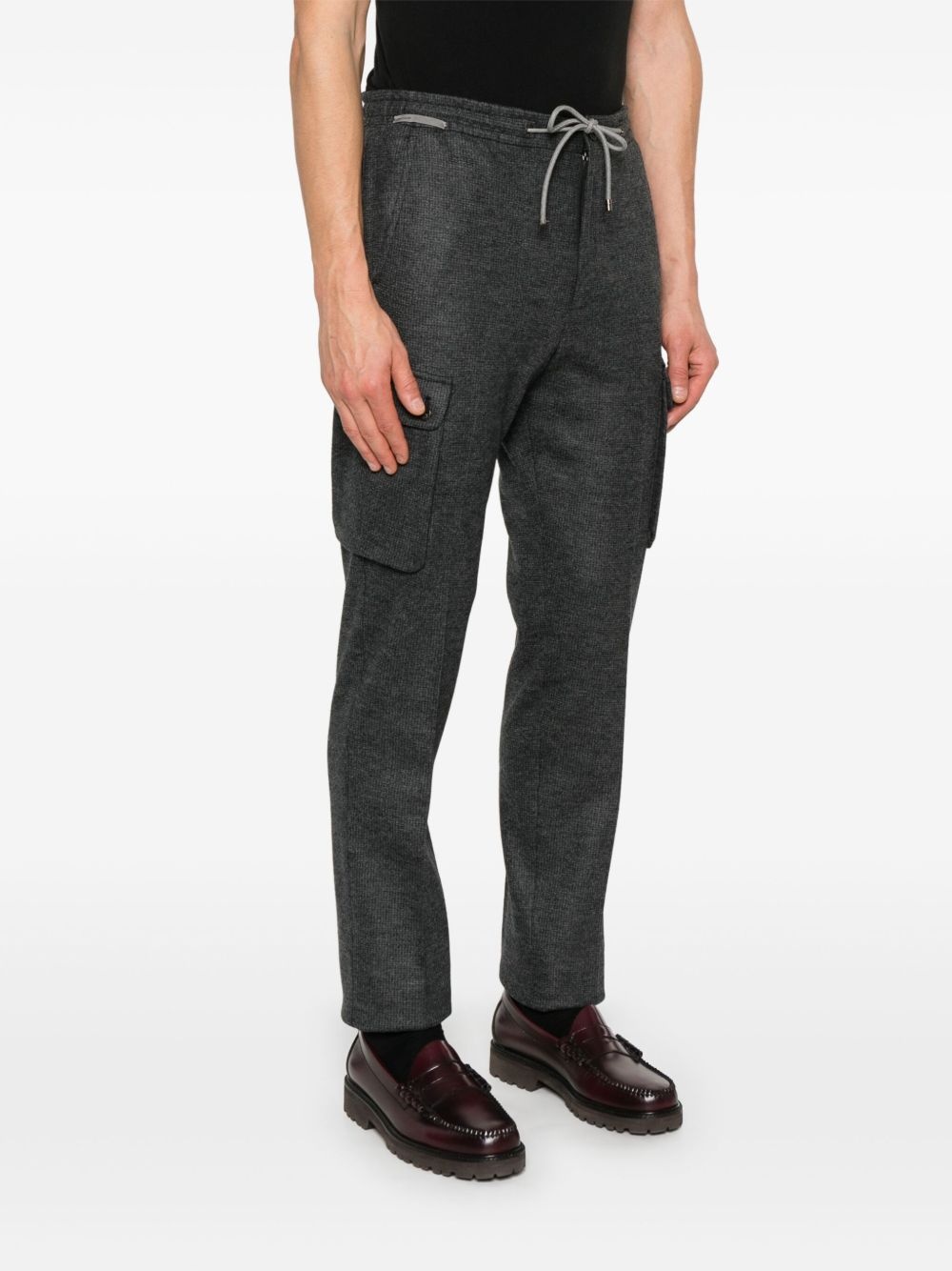 drawstring cargo pants - 3
