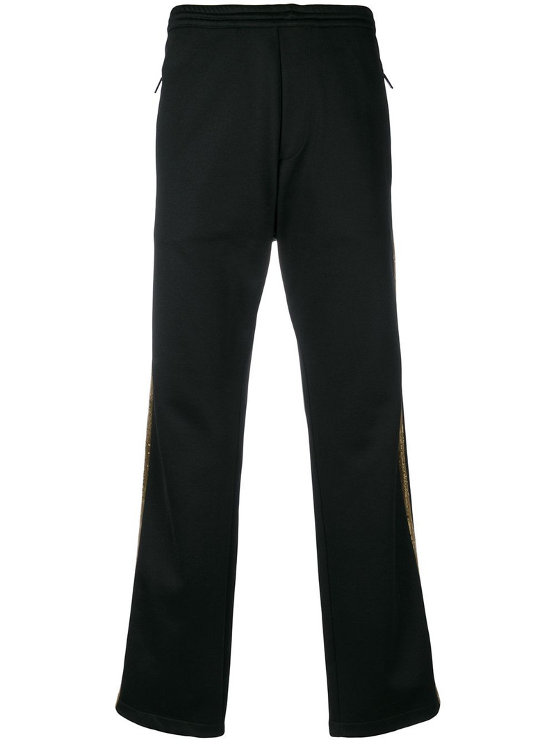 sequin stripe track pants 1