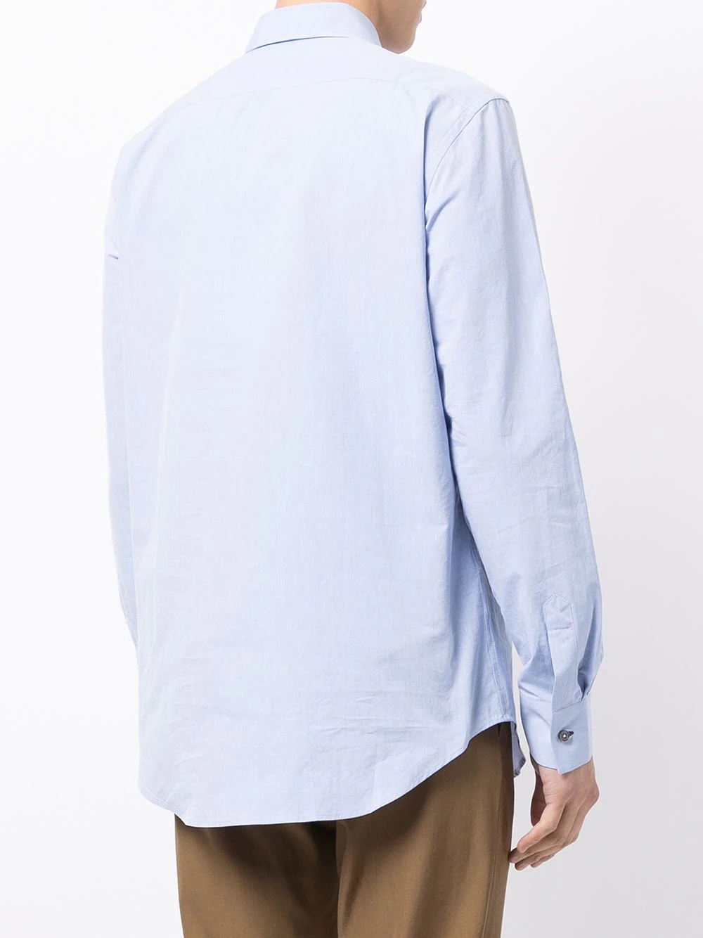 stripe detail poplin shirt - 4