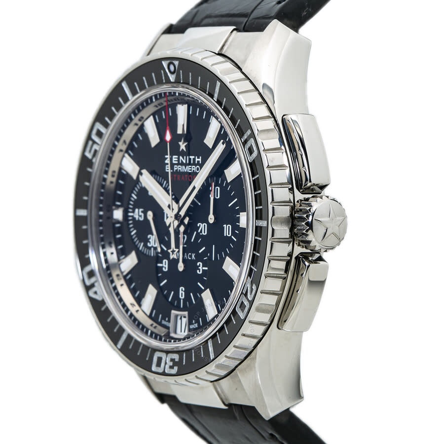 Zenith El Primero Stratos Chronograph Automatic Black Dial Men's Watch 03.2060.405 - 3