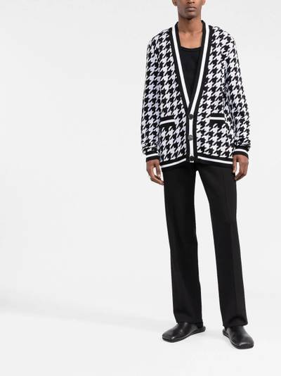 Balmain houndstooth knitted cardigan outlook