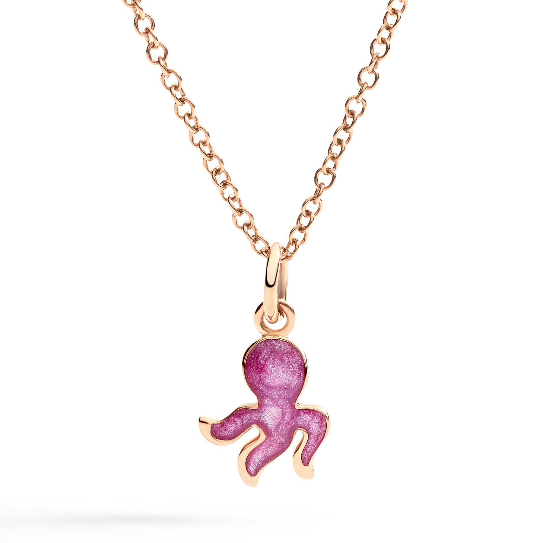 ROSE GOLD & ENAMEL OCTOPUS CHARM - 2