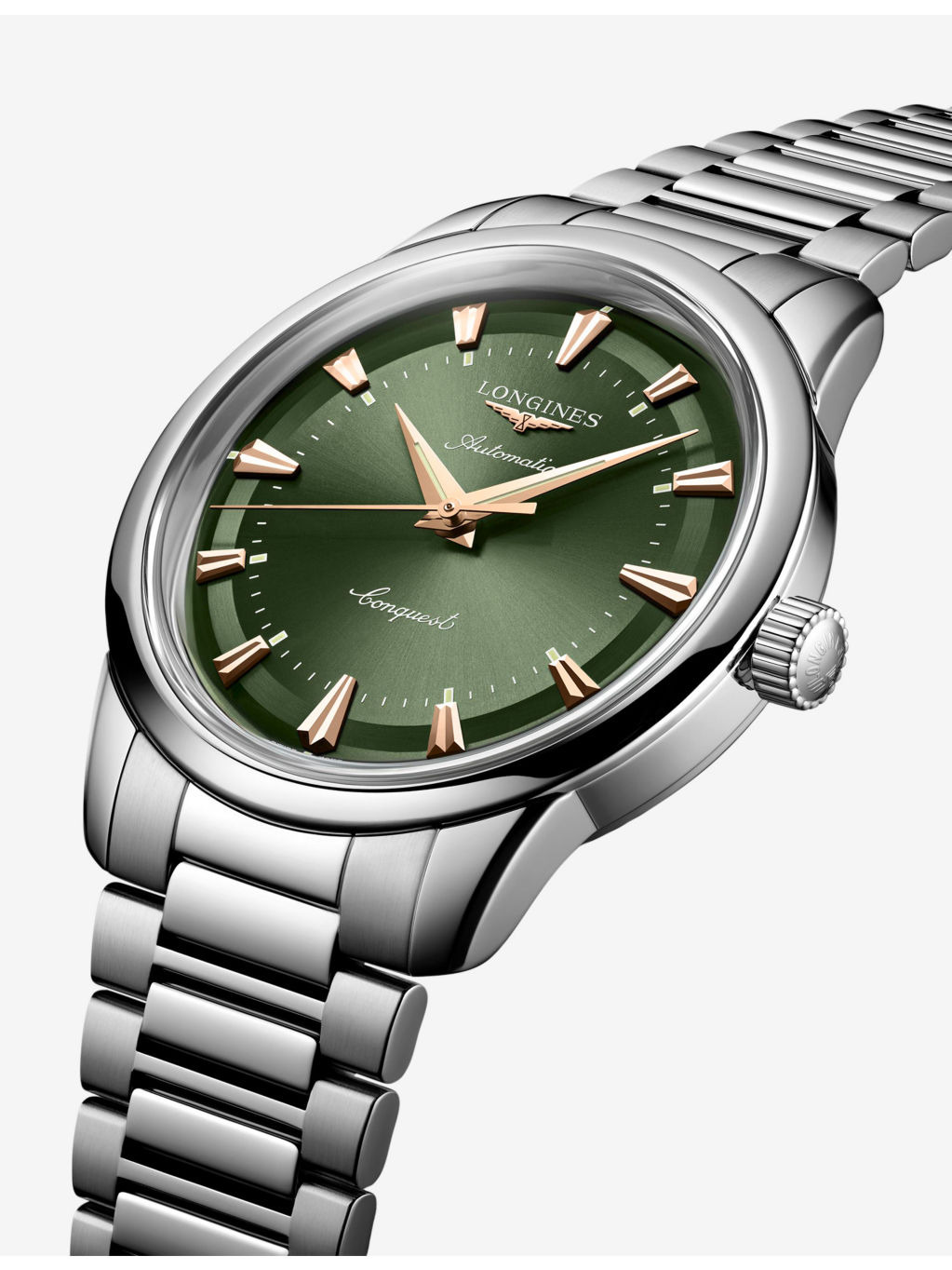 L1.650.4.02.6 Conquest Heritage Stainless-Steel Automatic Watch - 3