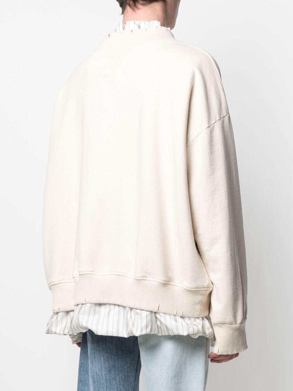 layered shirt sweatshirt - 4