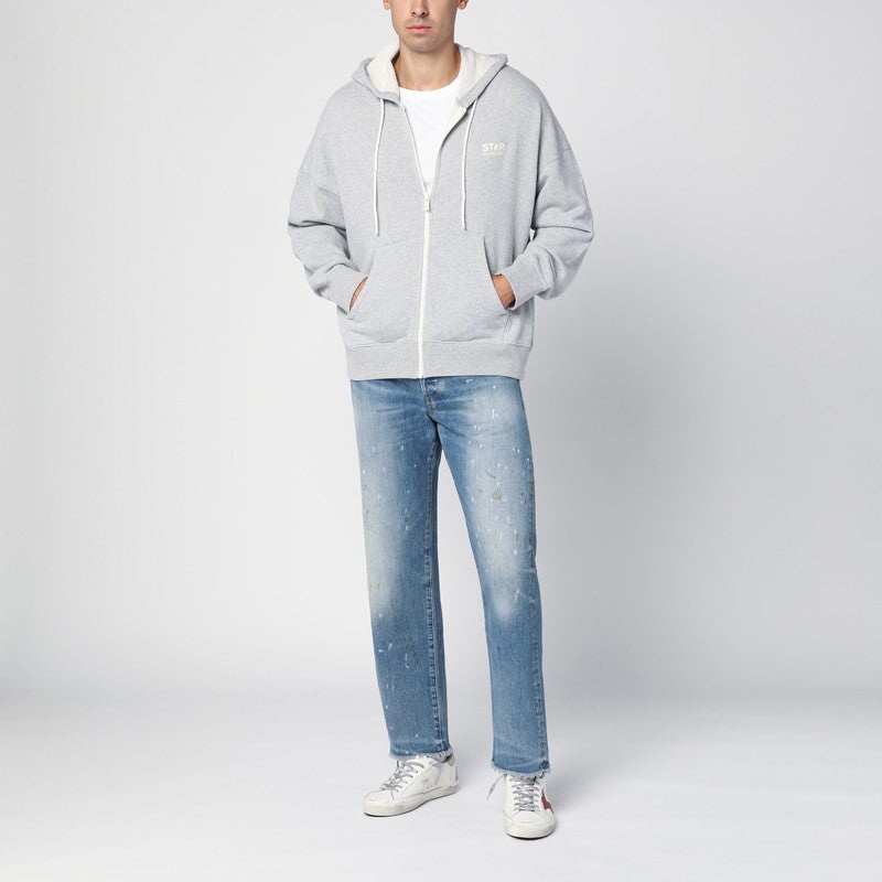 Golden Goose Grey Melange Zip Sweatshirt Men - 2