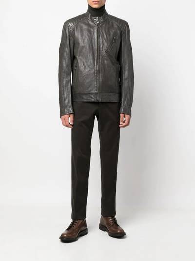 Belstaff long-sleeve leather jacket outlook