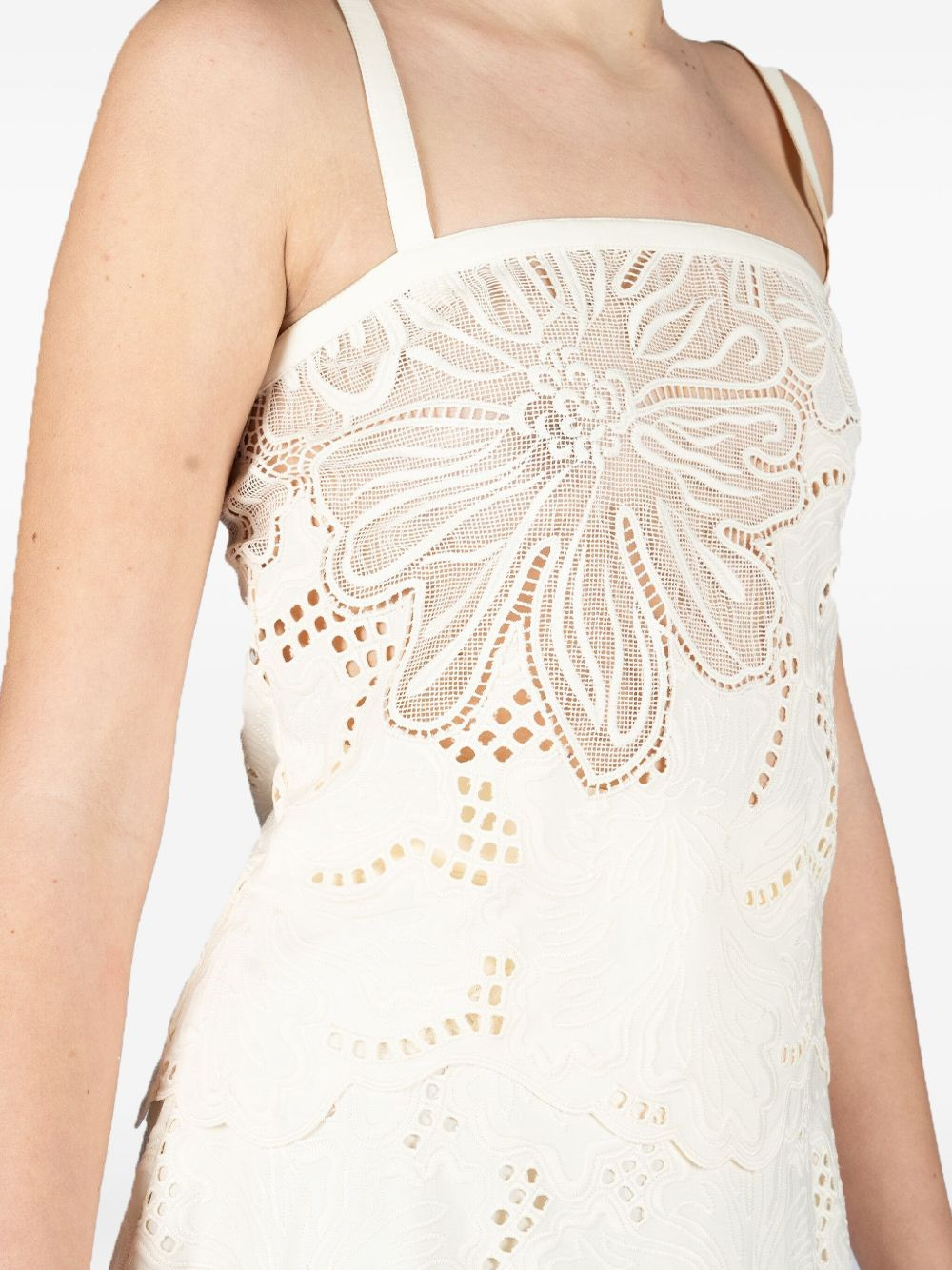 floral-lace tank top - 5