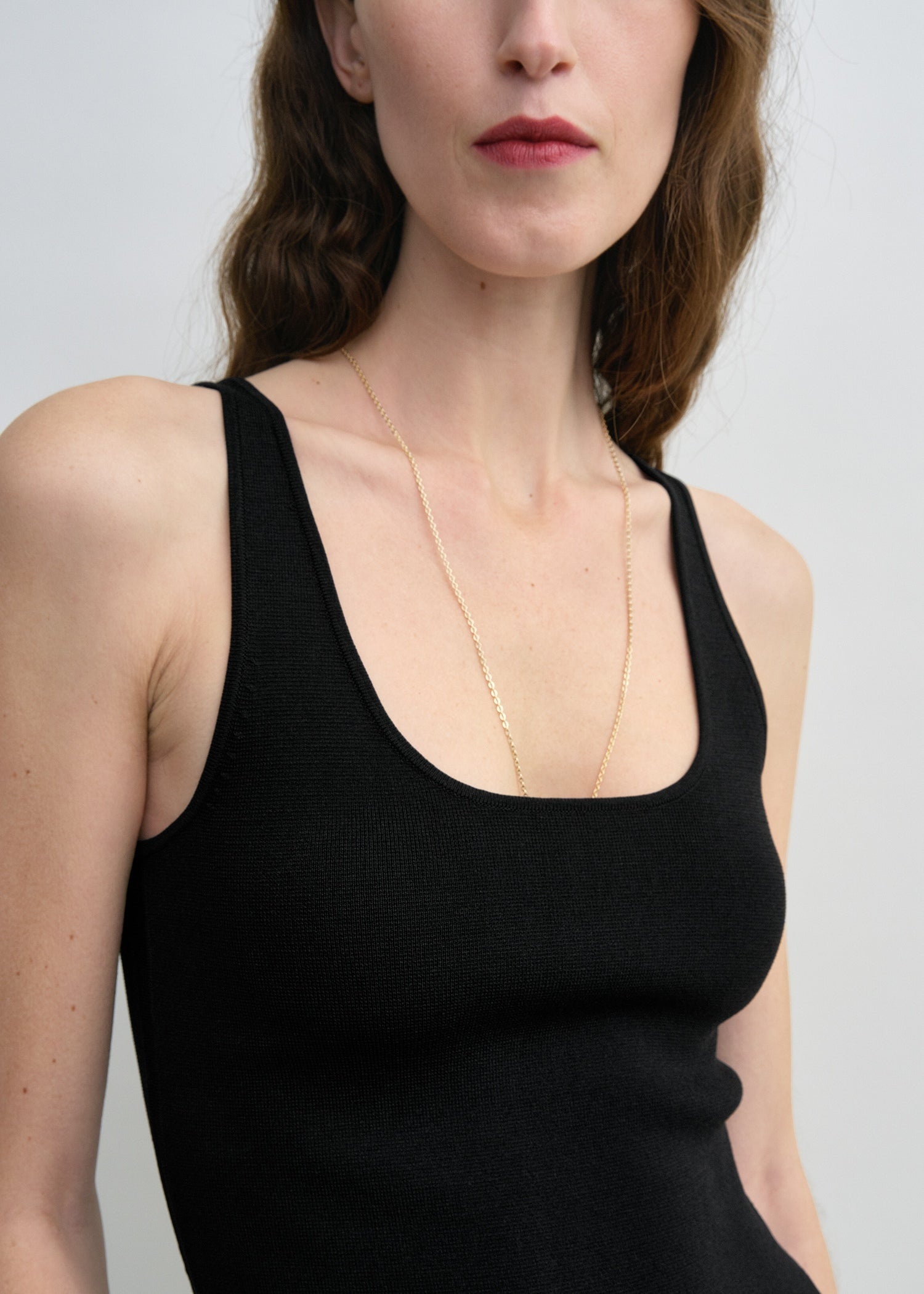 Compact knit tank black - 5