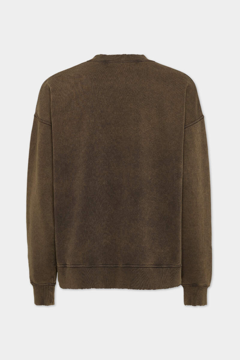 DSQUARED2 LOOSE FIT RAW EDGE CREWNECK outlook
