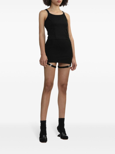HELIOT EMIL™ strap-detail high-waist miniskirt outlook