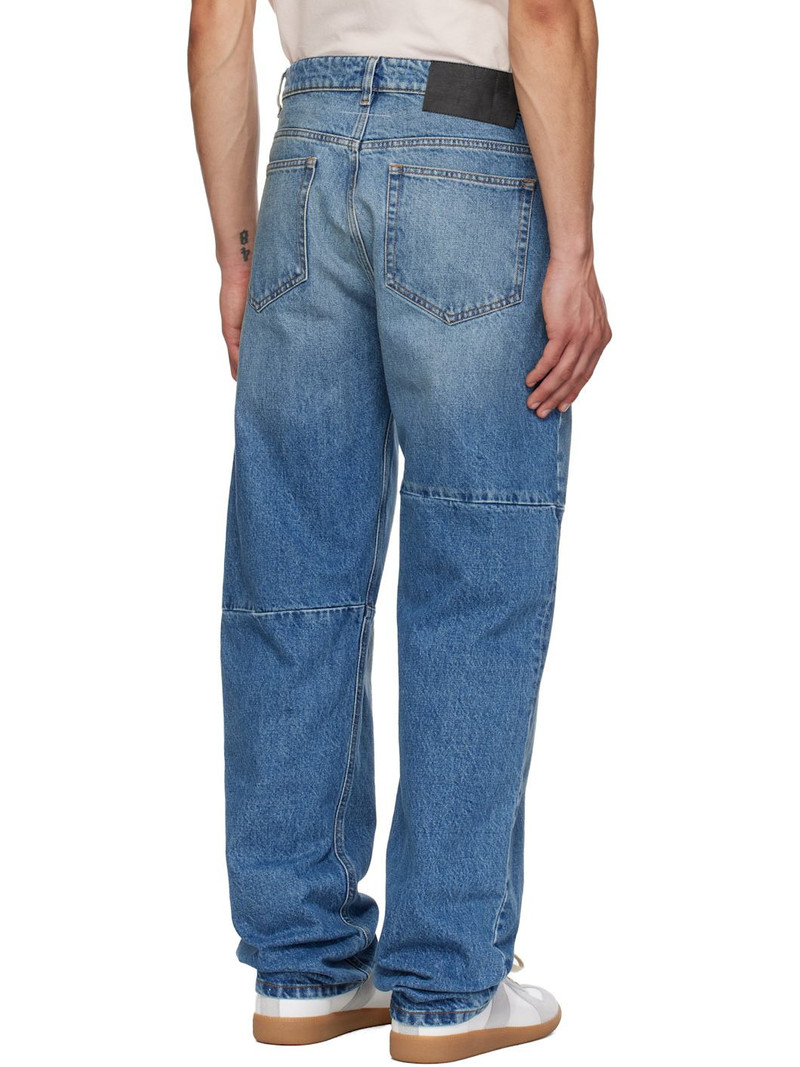 Blue Straight-Leg Jeans 3