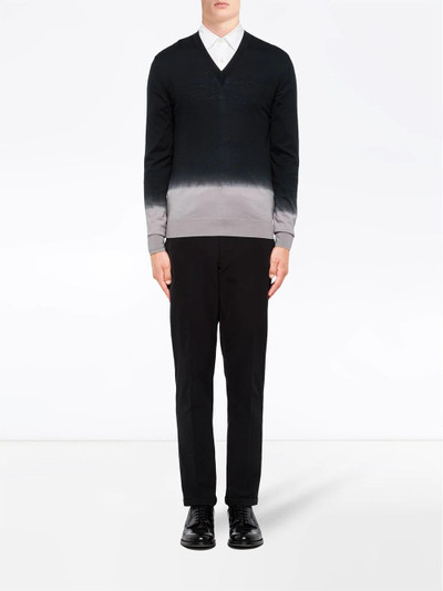 Prada gradient-effect wool jumper  outlook