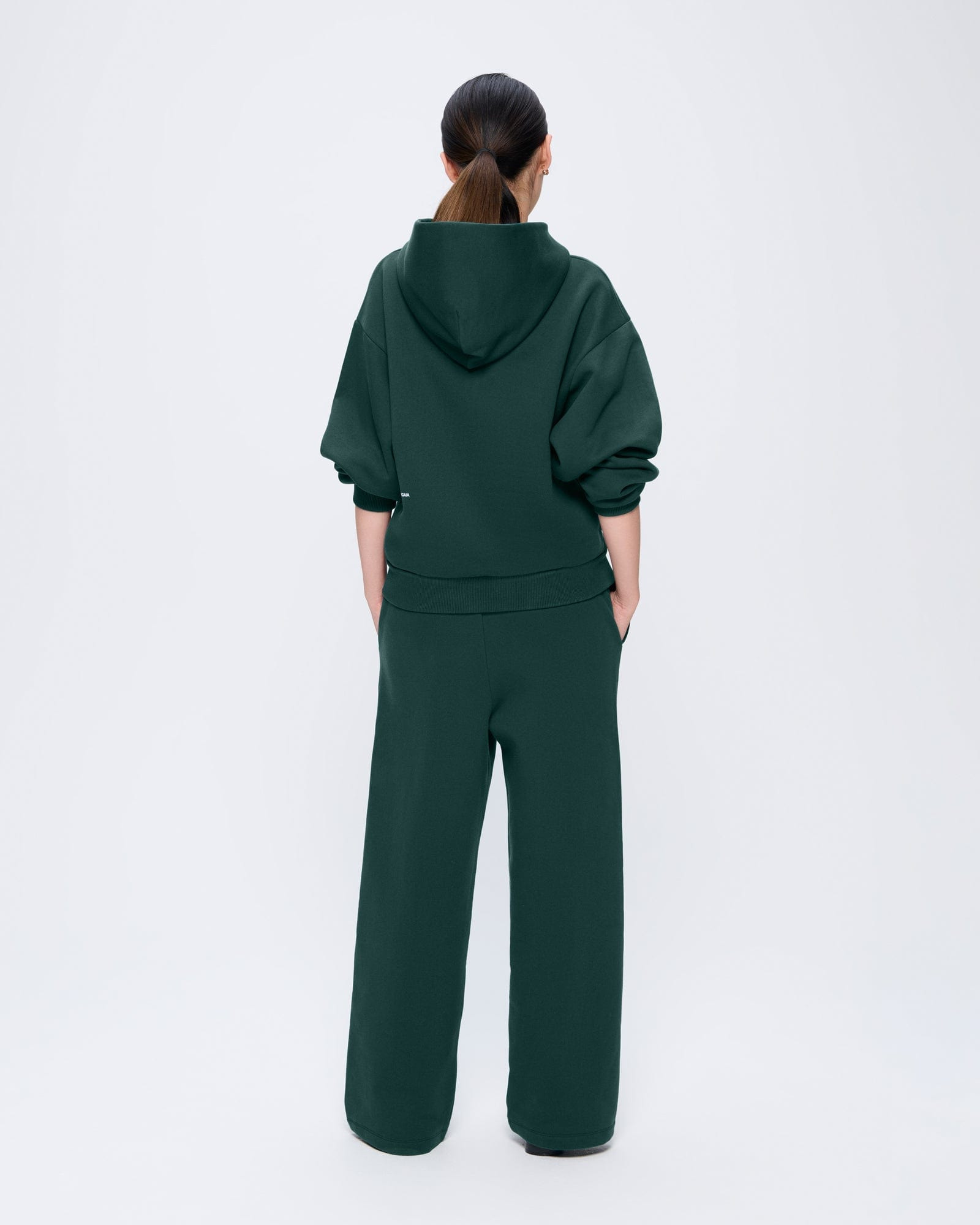 Womens 365 Heavyweight Straight Leg Track Pants - Foliage Green - 4
