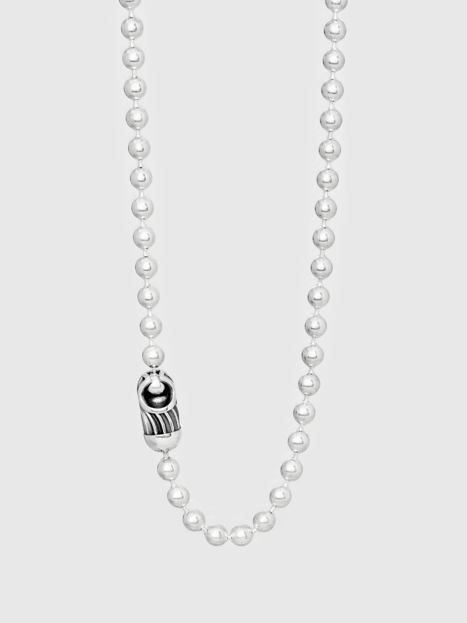 Desert Sessions Poplock Ball Chain Necklace in Sterling Silver - 4