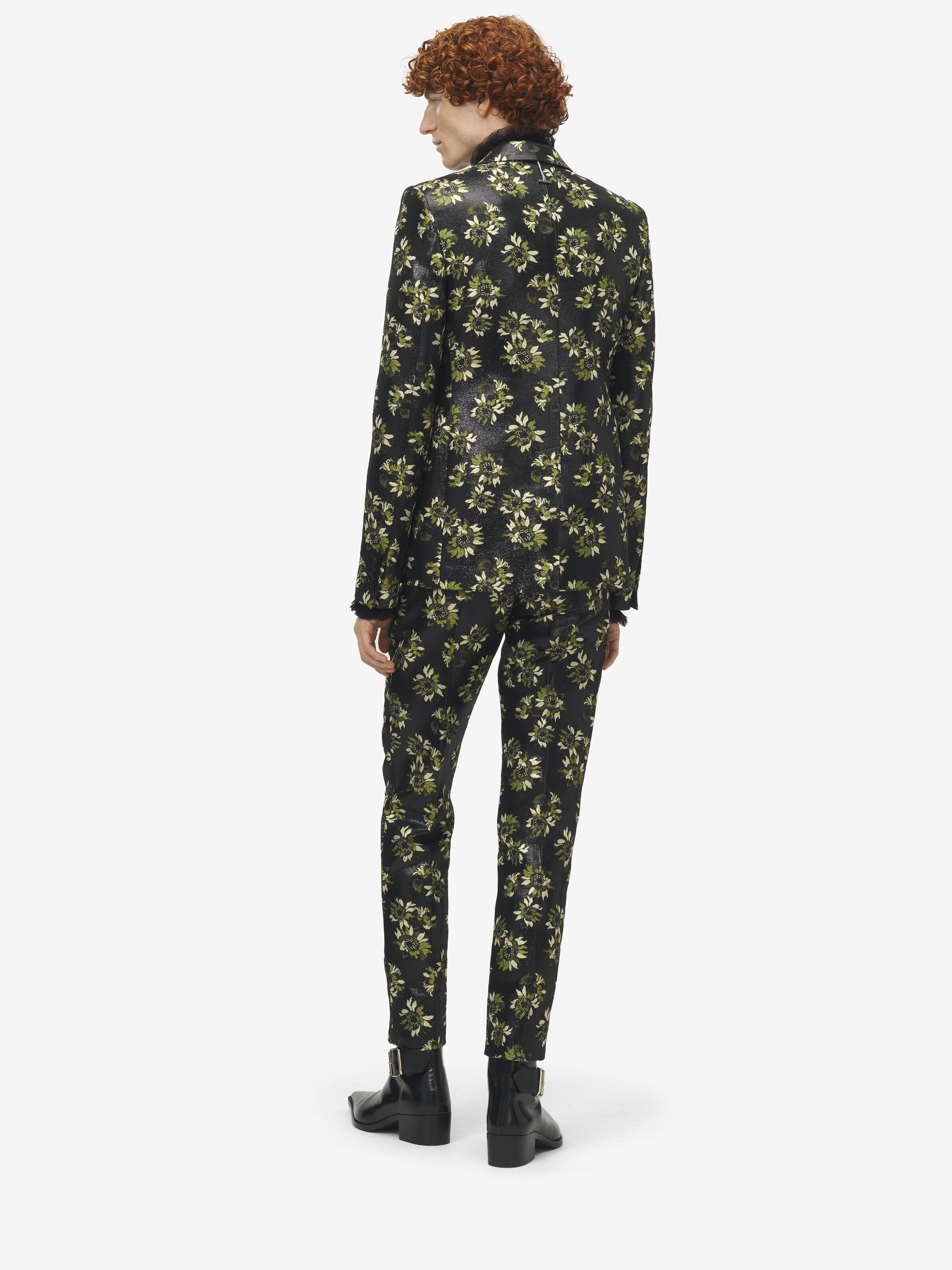Sunflower Jacquard Single-breasted Jacket - 5