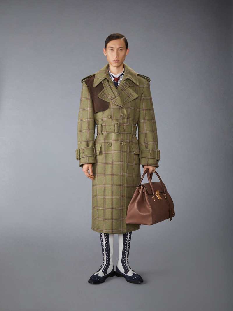HUNTING TWEED OVERSIZED TRENCH 5