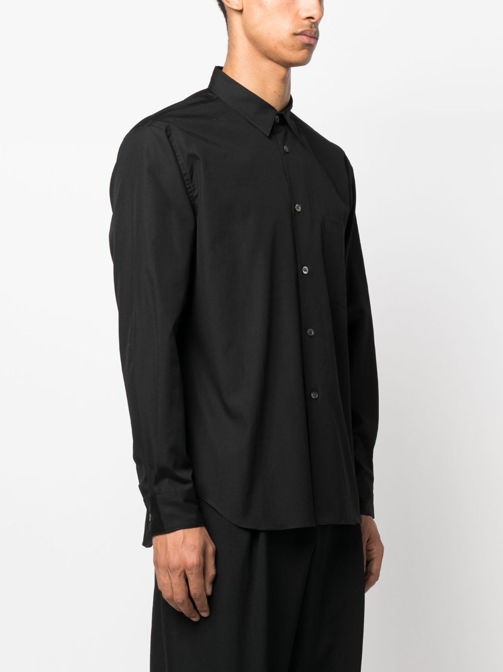 patch-pocket cotton shirt - 3