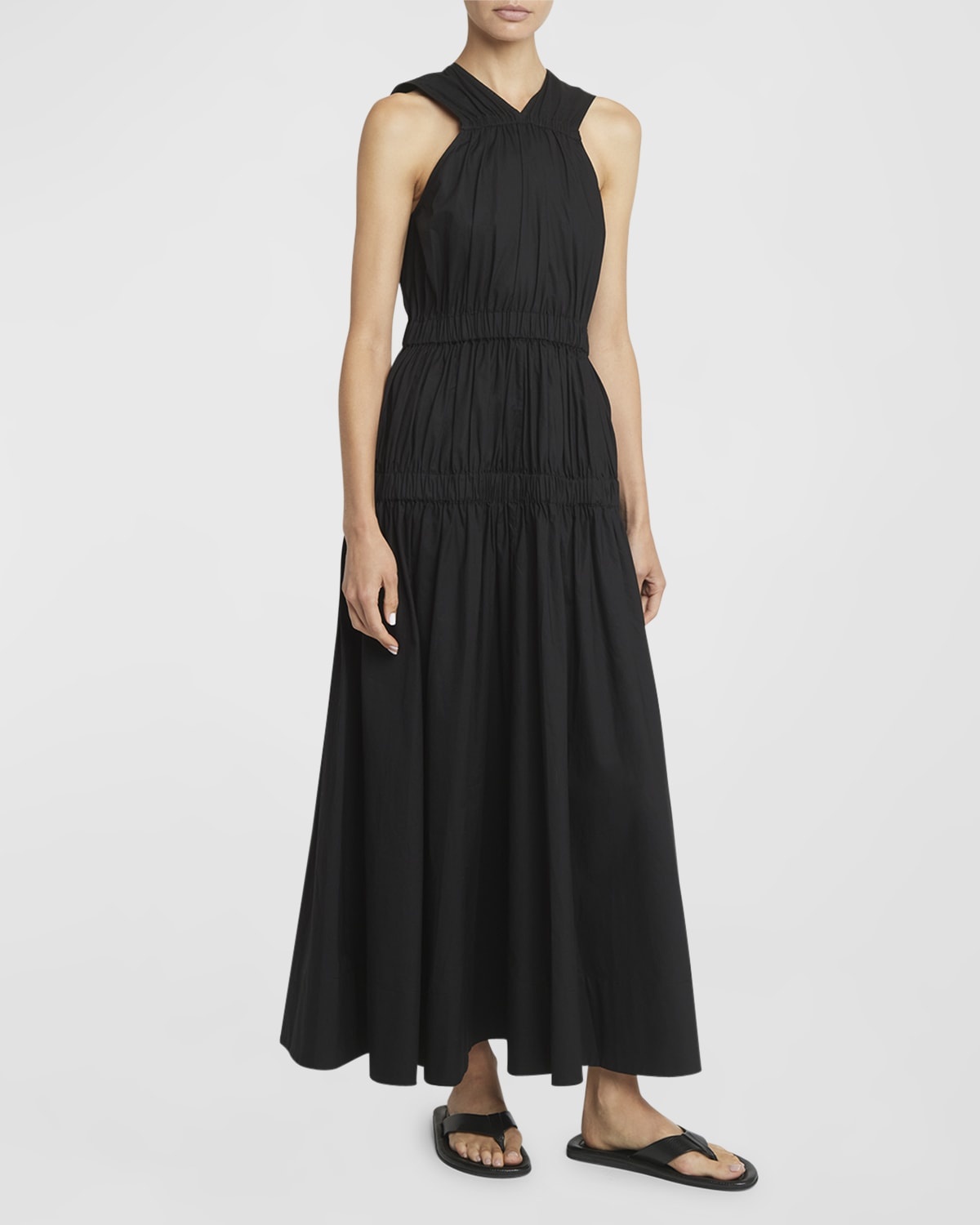 Libby Poplin Sleeveless Maxi Dress - 3