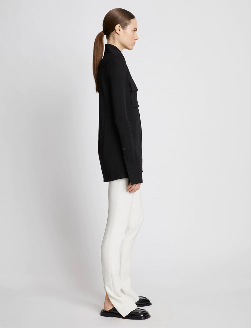 Bi-Stretch Crepe Slim Pants 3