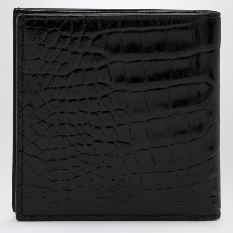Valentino Garavani Signature Vlogo Wallet Black Men - 3