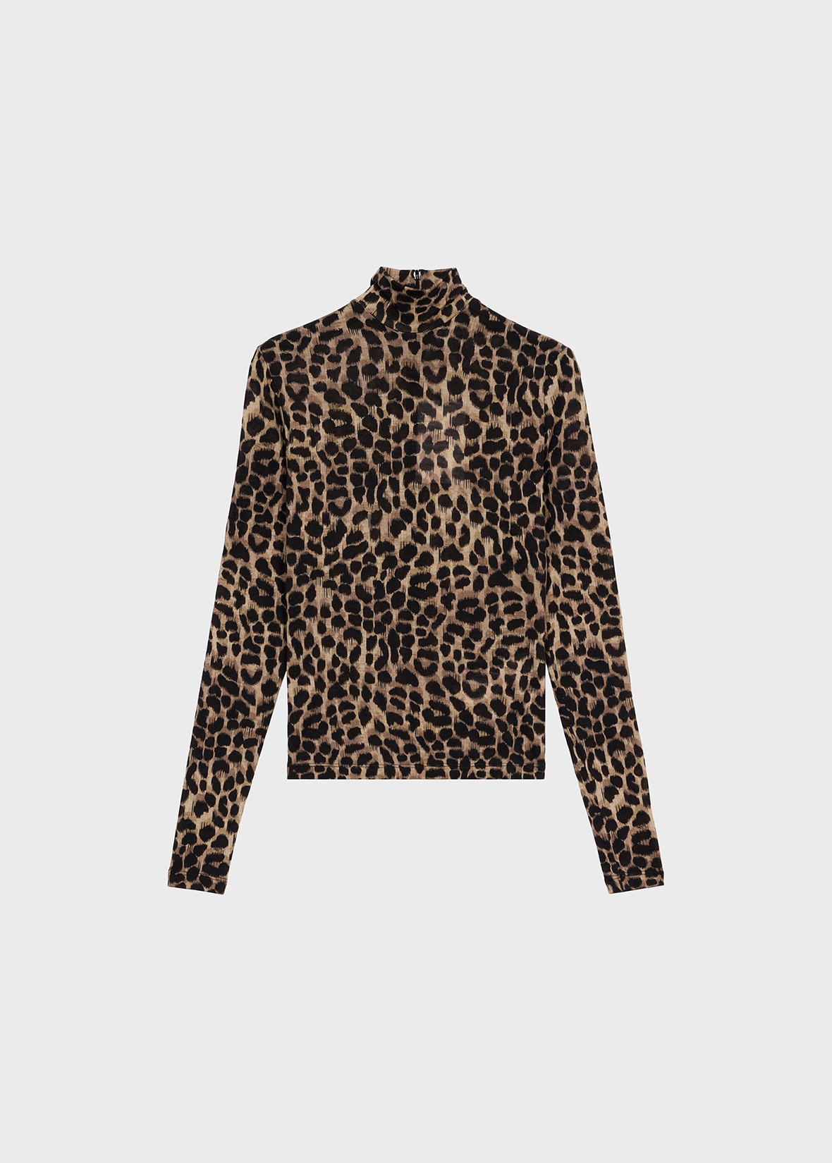 ANIMALIER PRINT JERSEY SWEATER - 1