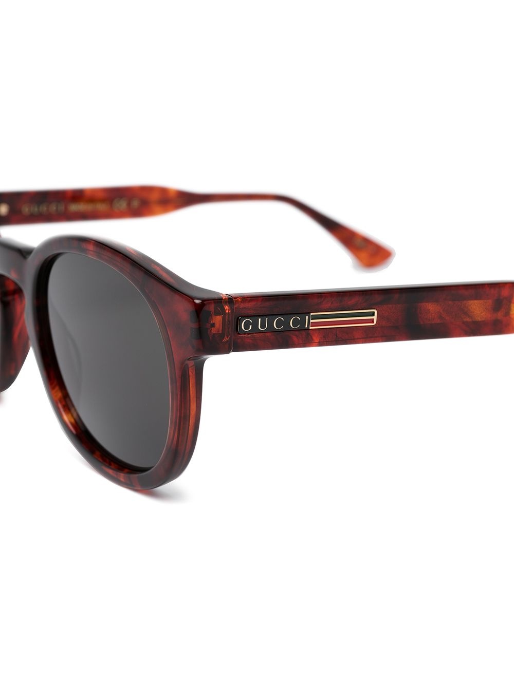 tortoiseshell round-frame sunglasses - 3