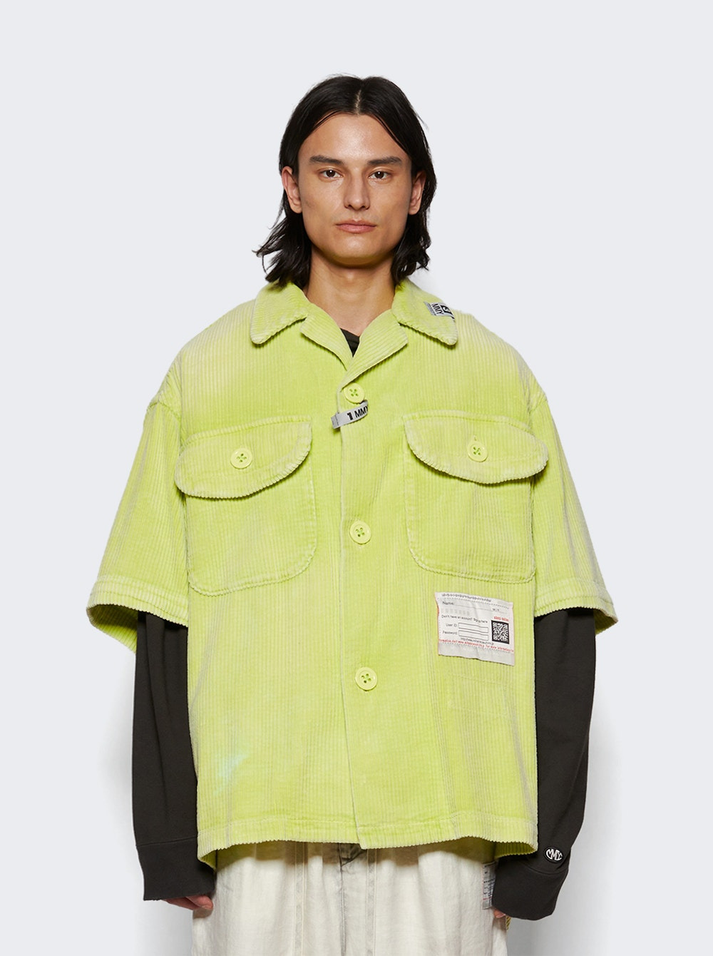 Amateur Sewn Short Sleeves Shirt Yellow - 2