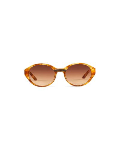 CASABLANCA Gold & Brown Cannes Sunglasses outlook