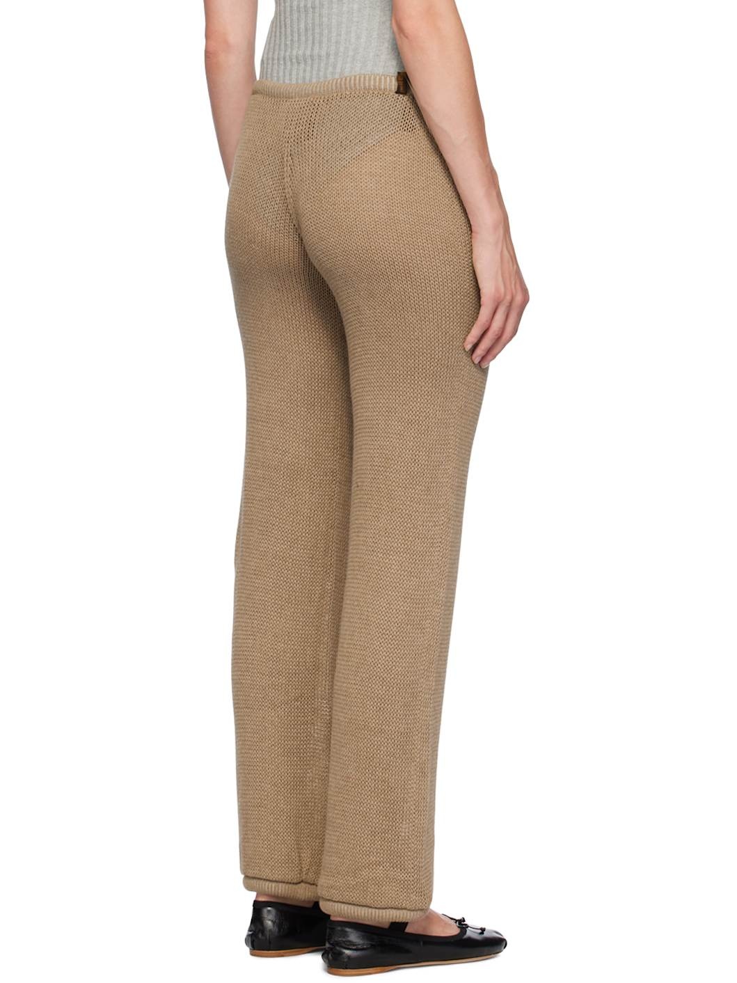 Beige Isabella Straight Lounge Pants - 3