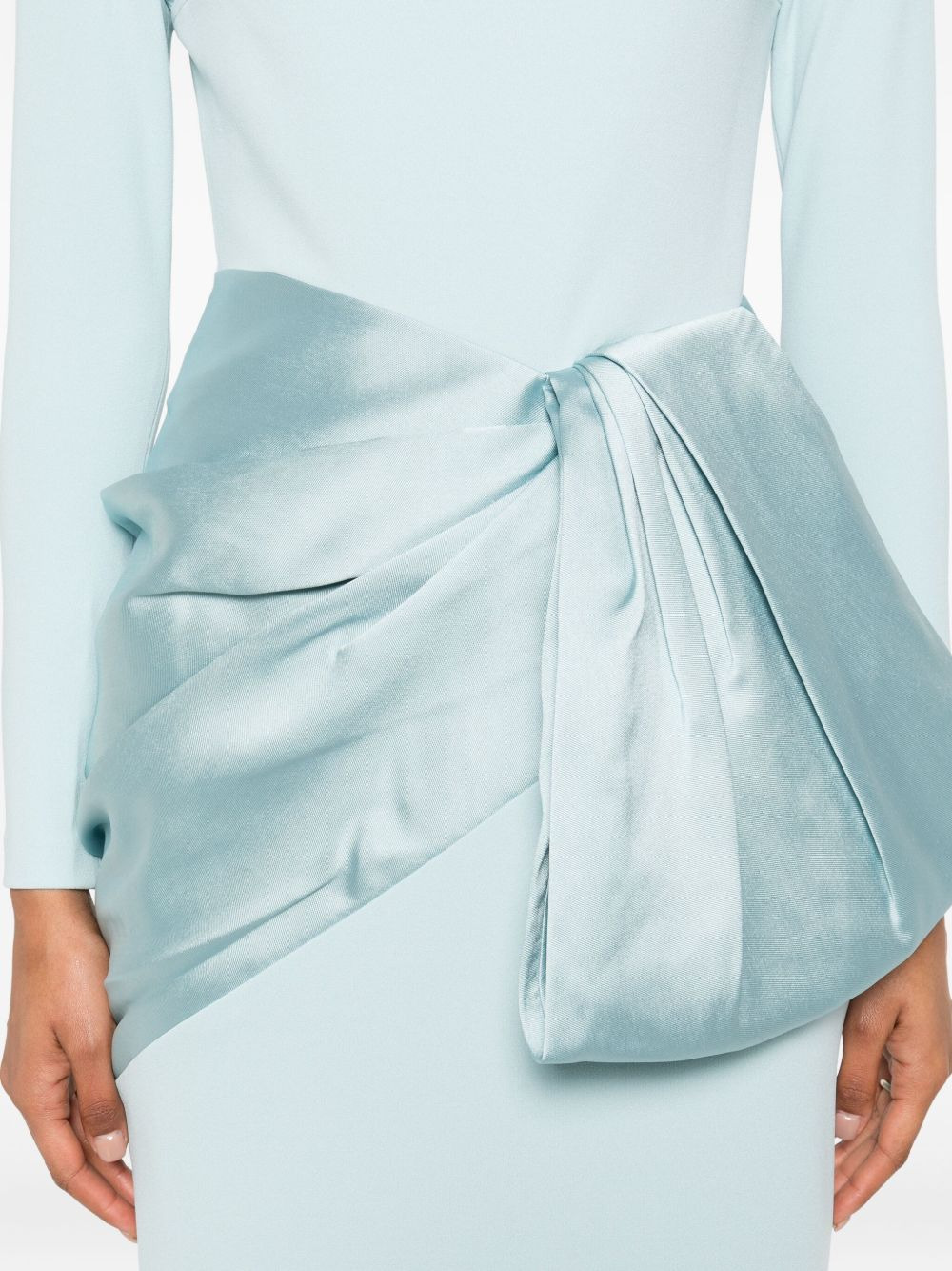 Kori bow-detail maxi dress - 5