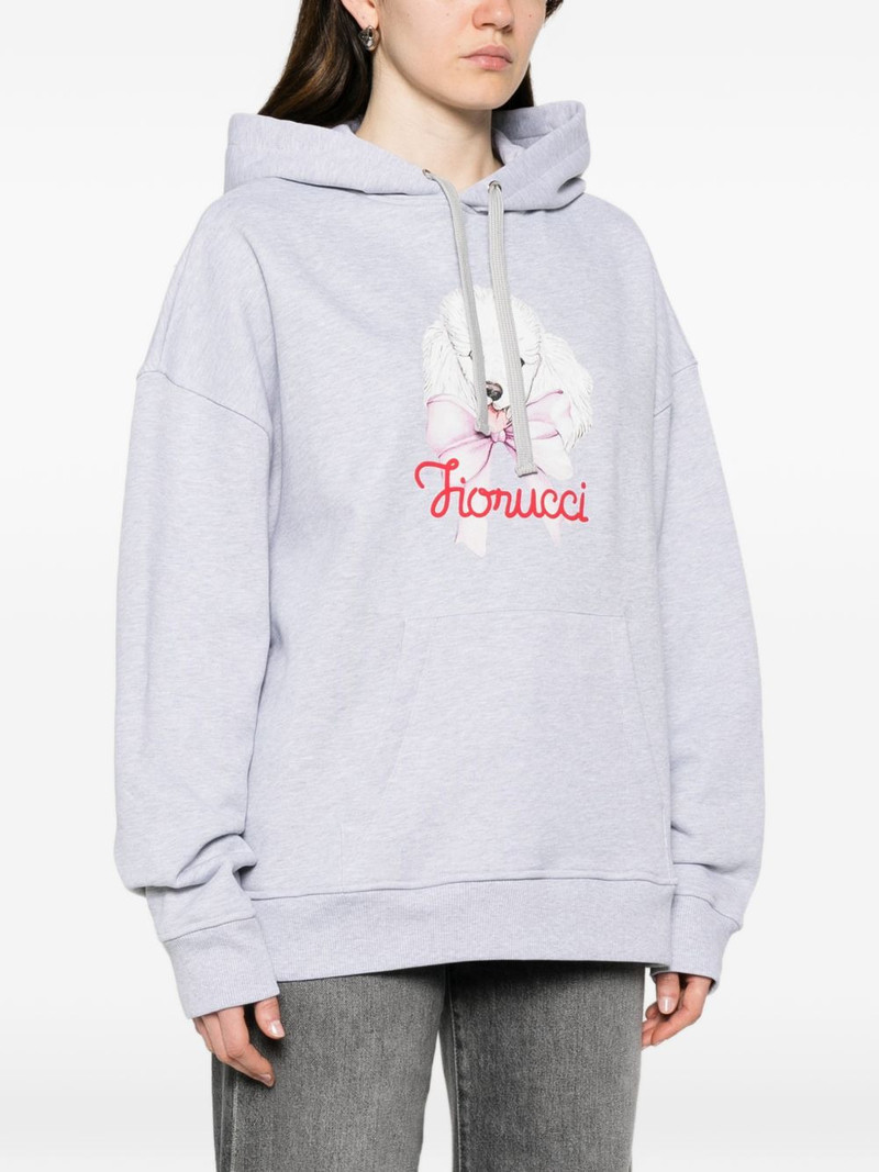 poodle-print hoodie 3