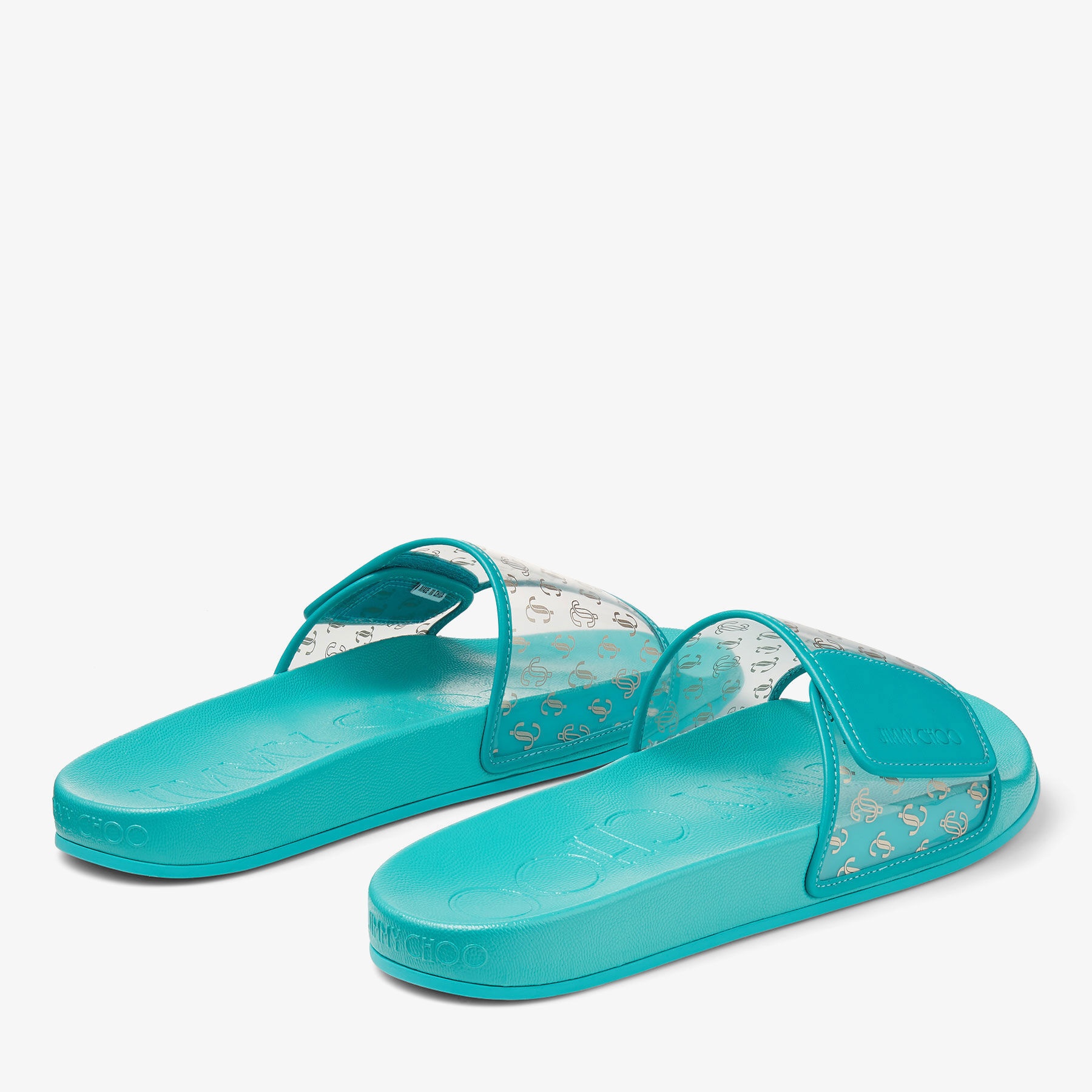 Fitz/M
Clear JC Plexi and Malibu Leather Slides - 4