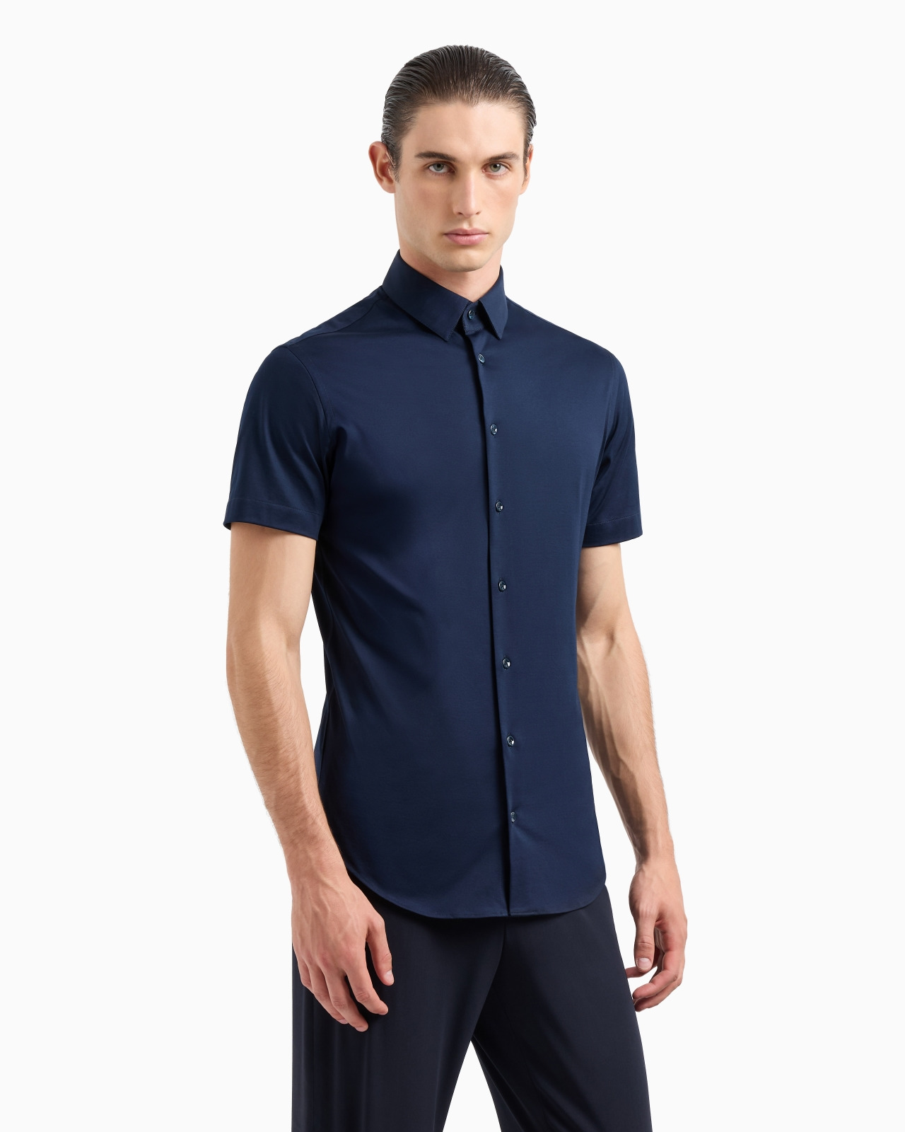 Short-sleeved, cotton-jersey shirt - 4