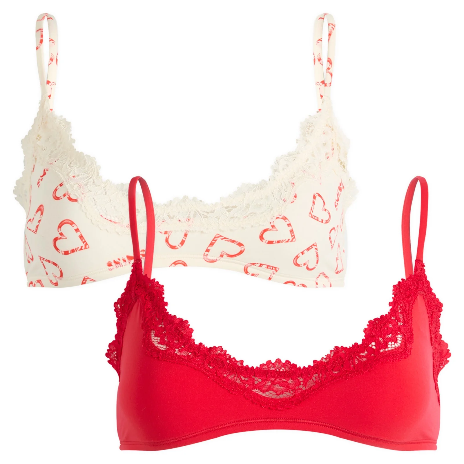 SKIMS Fits Everybody Lace Scoop Bralette 2 Pack - 1