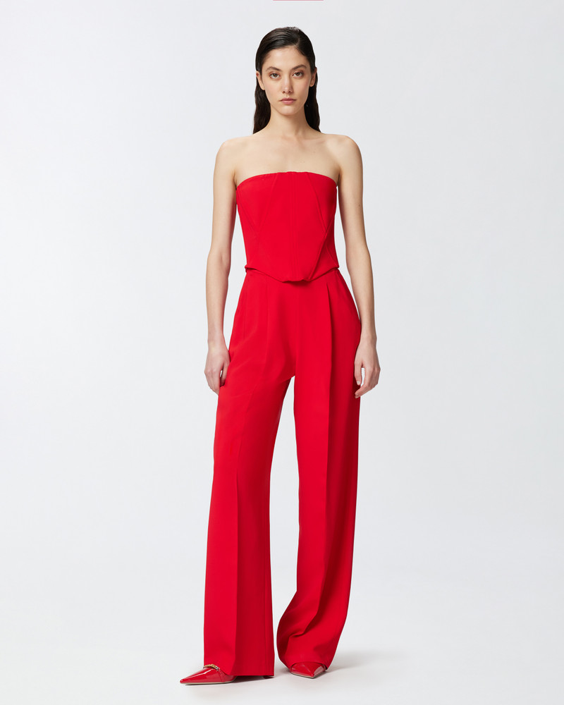 PINKO ELEGANT BUSTIER JUMPSUIT WITH WIDE-LEG TROUSERS outlook