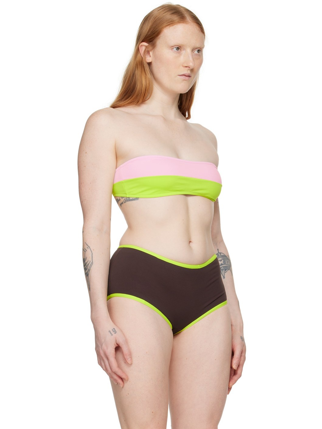 Pink & Green Lanai Bikini Top - 2