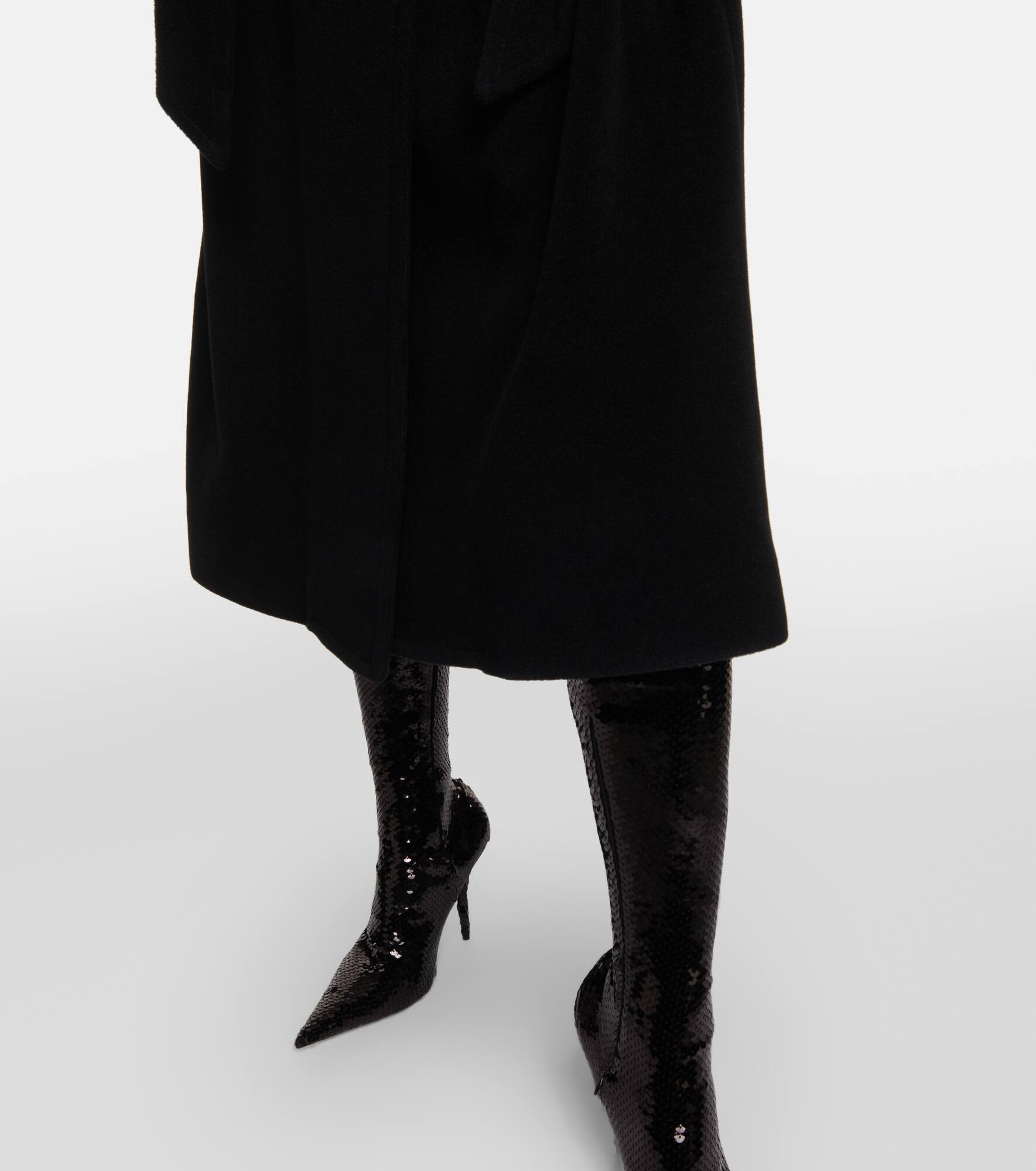 Cashmere and wool-blend coat - 5
