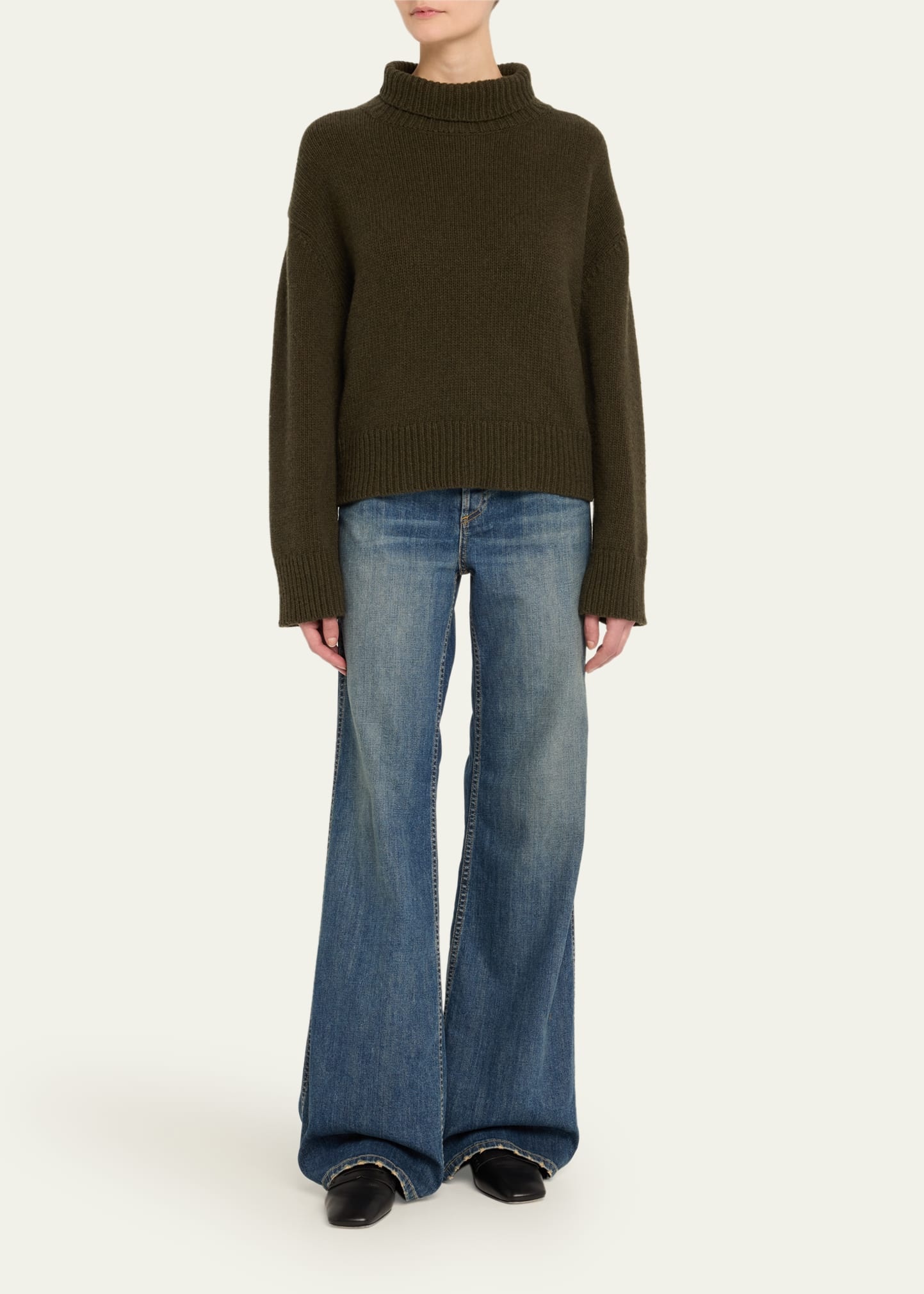 Omaira Funnel-Neck Wool Sweater - 2