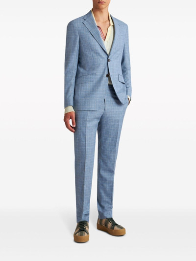 Etro checked single-breasted suit outlook