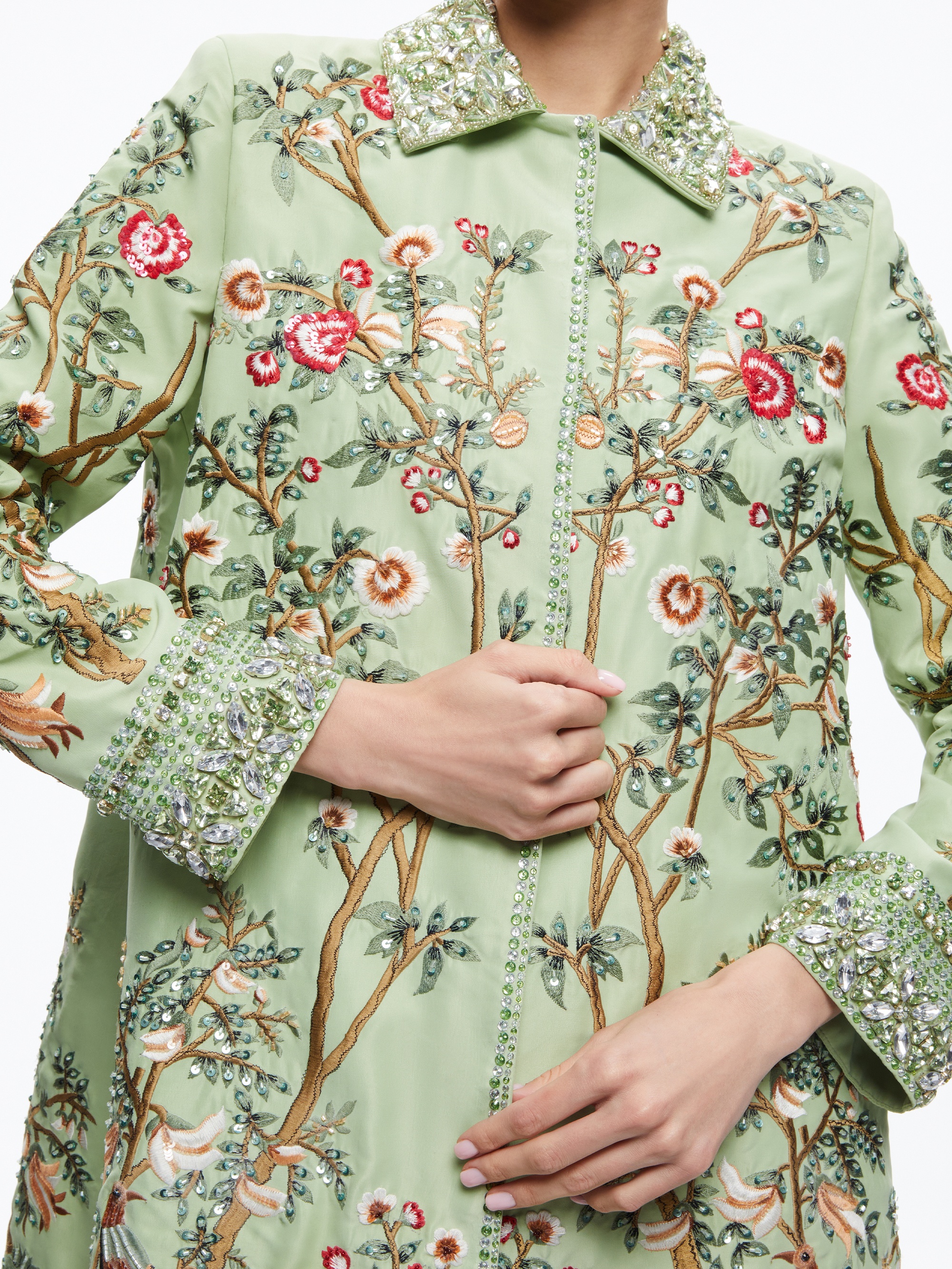 LIV EMBELLISHED COAT - 5