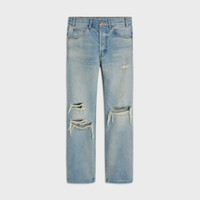 【日本入手困難】KURT JEANS IN DESTROYED BLUE MARBLE DENIM CELINE kurt jeans in destroyed westside wash denim | celine