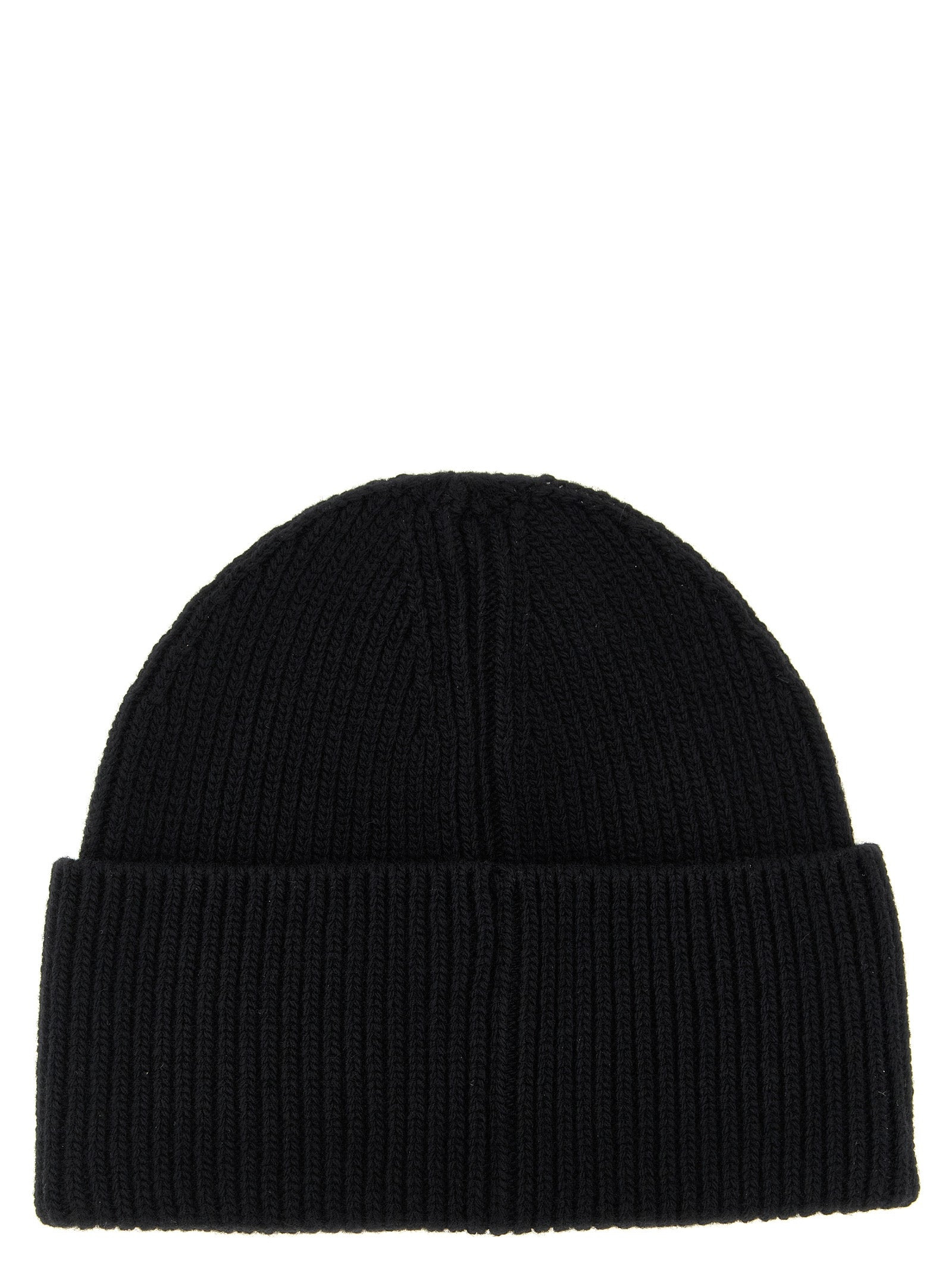 Logo Patch Beanie Hats Black - 2