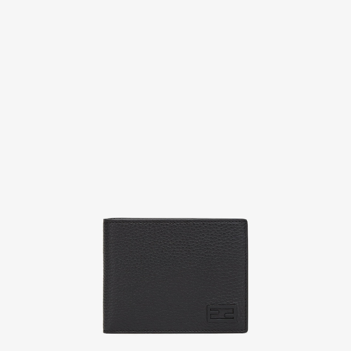 Black leather bi-fold wallet - 1