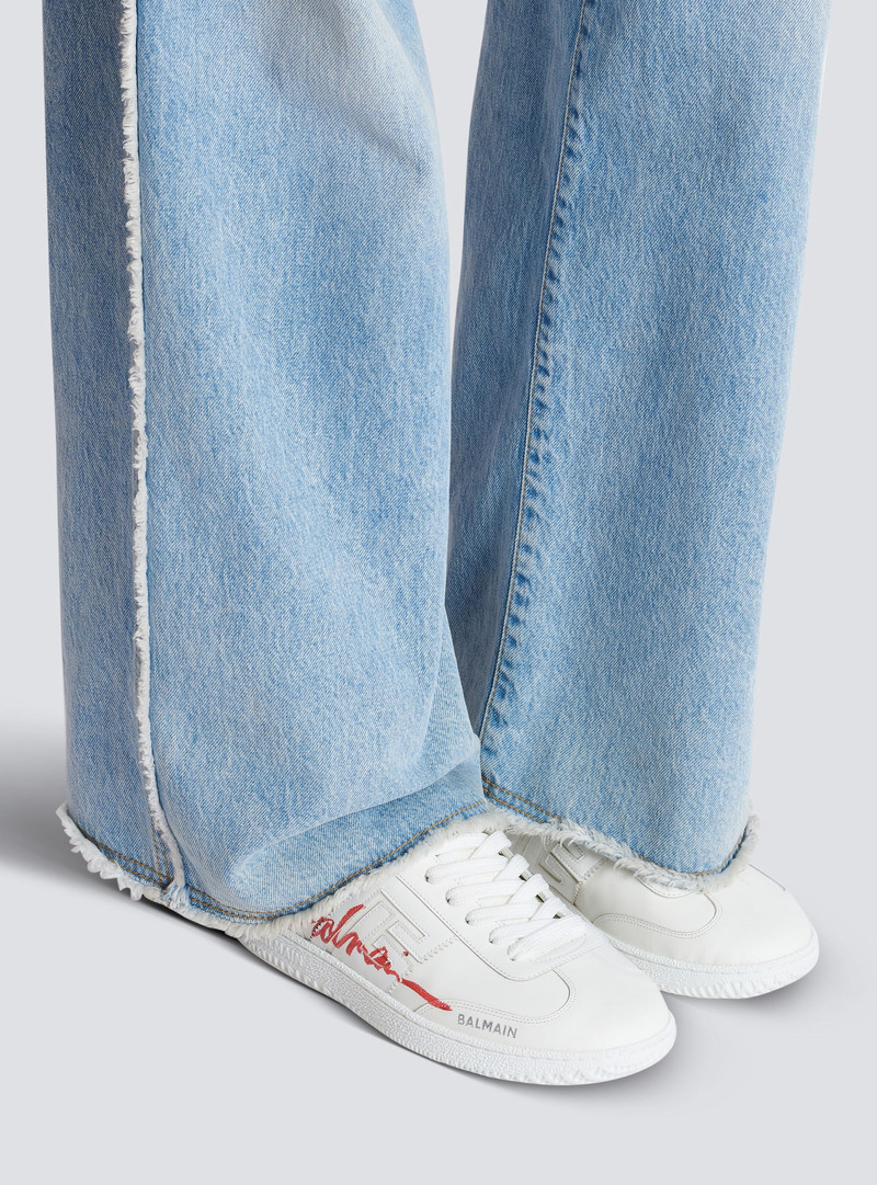 Balmain Leather Balmain Swan Lipstick trainers outlook