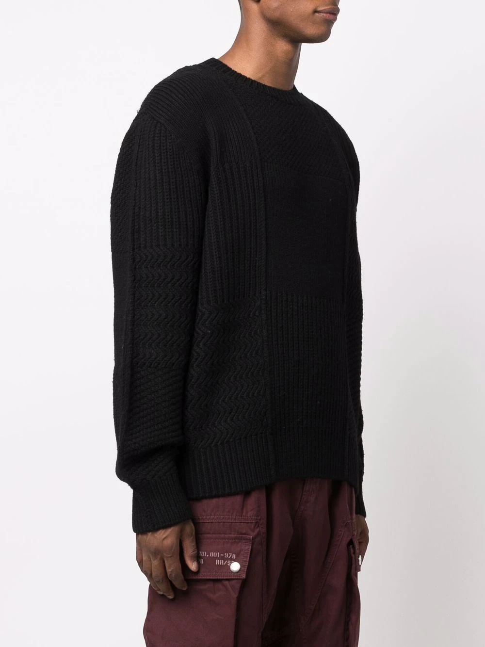 textured-knit wool jumper - 3